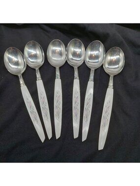 Kaysons Golden Rhapsody Soup Spoons 6" Lot Of 6